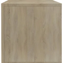 Vinyylilevyjen säilytyslaatikko tammi 71x34x36cm lastulevy