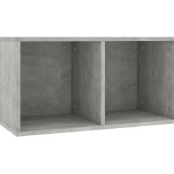 Vinyylilevyjen säilytyslaatikko 71x34x36cm harmaa lastulevy