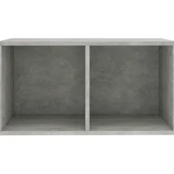 Vinyylilevyjen säilytyslaatikko 71x34x36cm harmaa lastulevy