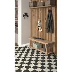 Vinyylimatto Tarkett Iconik T-Extra Logis Black & White, leveys 4m