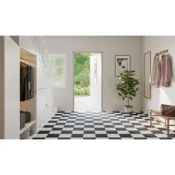 Vinyylimatto Tarkett Iconik T-Extra Logis Black & White, leveys 3m