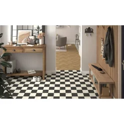 Vinyylimatto Tarkett Iconik T-Extra Logis Black & White, leveys 3m