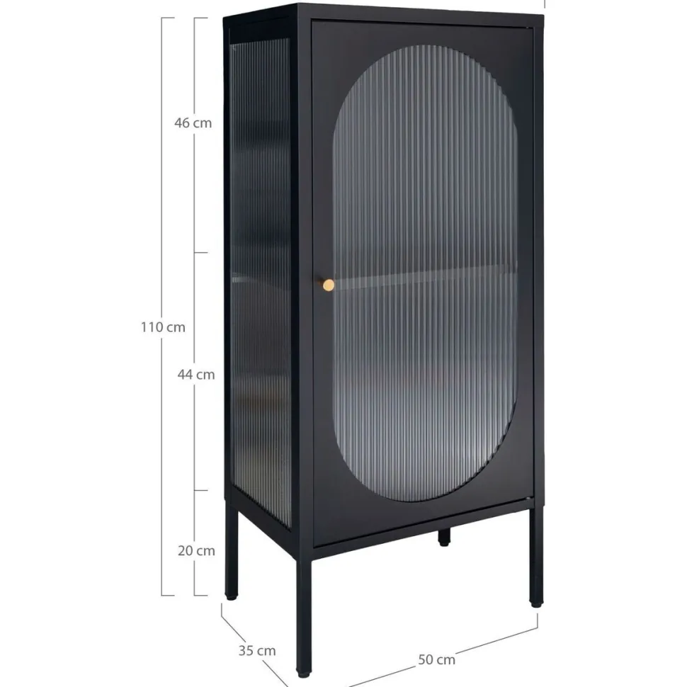 Vitriini House Nordic Adelaide, 50x35x110cm, musta
