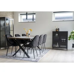 Vitriini House Nordic Brisbane, 80x40x101cm, valkoinen teräs