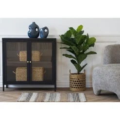 Vitriini House Nordic Dalby, 80x35x80cm, valkoinen teräs