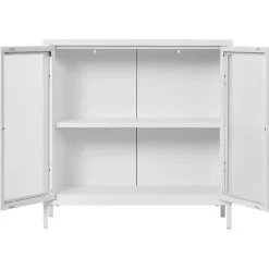 Vitriini House Nordic Dalby, 80x35x80cm, valkoinen teräs