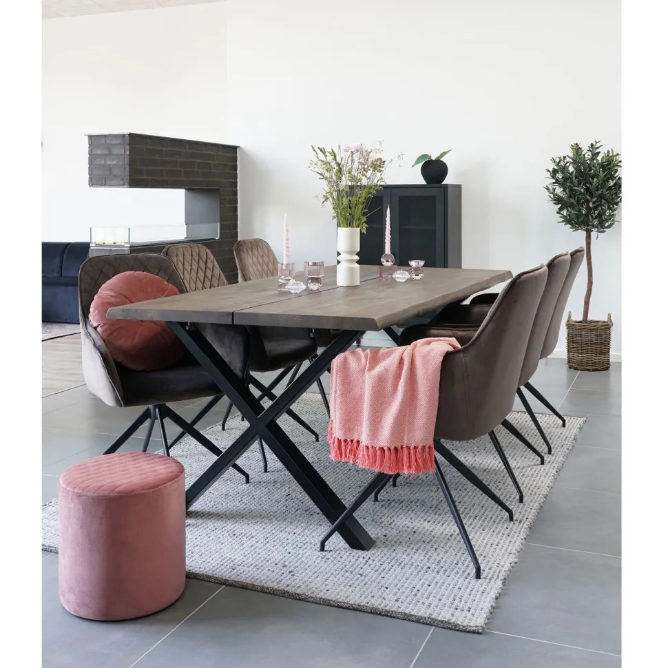 Vitriini House Nordic Melbourne, 80x40x120cm, 2 mesh-ovea, musta metalli