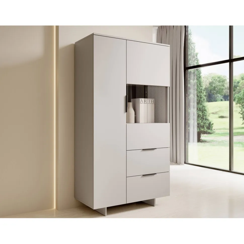 Vitriinikaappi ALMA, beige (2323)