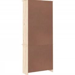 Vitriinikaappi ALTA 77x35x186,5 cm täysi mänty (53949)