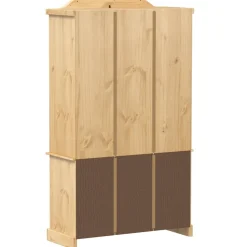 Vitriinikaappi Corona 103,5x42x180 cm täysi mänty (02777)