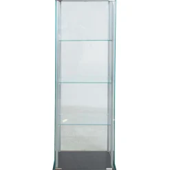 Vitriinikaappi Home4You AIKO 60x36xK163 cm, harmaa