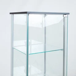 Vitriinikaappi Home4You AIKO 60x36xK163 cm, harmaa