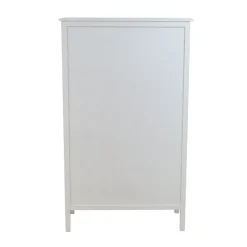 Vitriinikaappi Home4You Devon 80.5x35x136cm, valkoinen