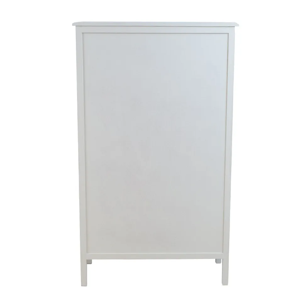 Vitriinikaappi Home4You Devon 80.5x35x136cm, valkoinen