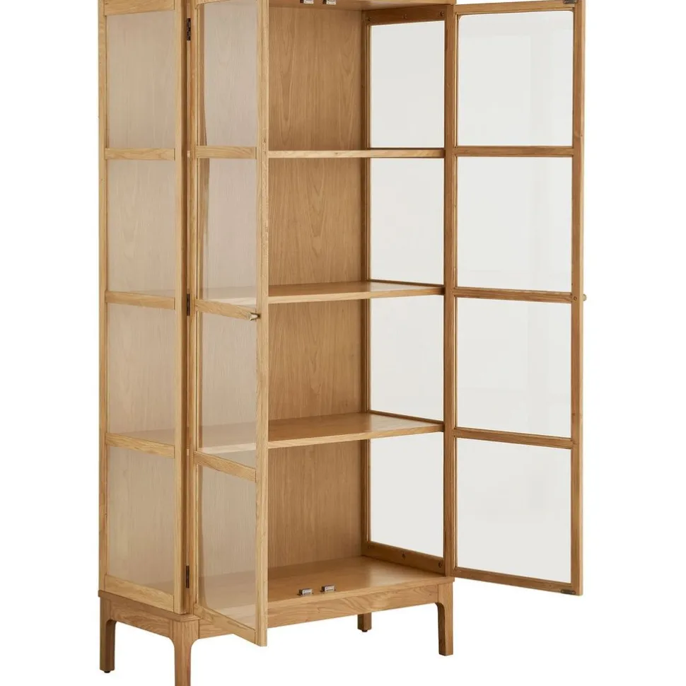 Vitriinikaappi House Nordic Zamora, 40x90x180cm, tammi