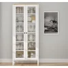 Vitriinikaappi Linento Furniture FRN-20074, 83x194cm, valkoinen