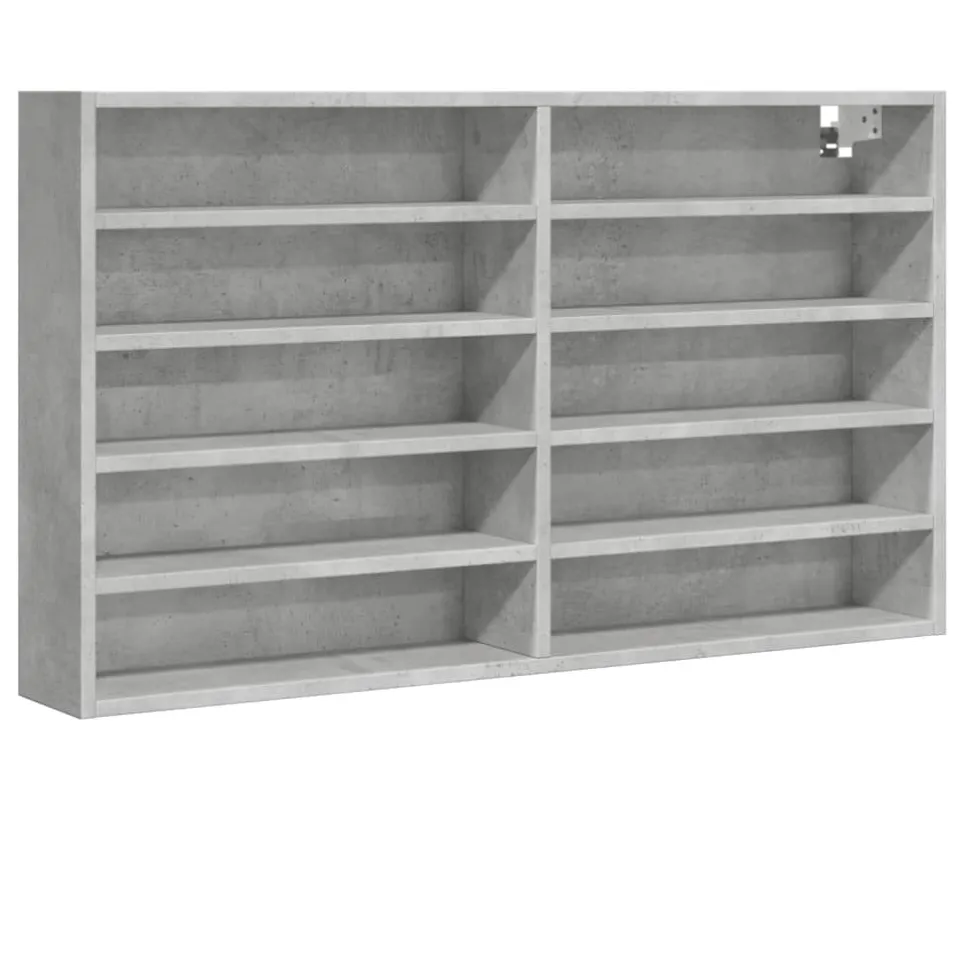 Vitriinikaappi musta 60x8,5x58 cm tekninen puu (47962)
