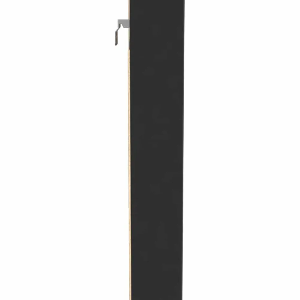 Vitriinikaappi musta 60x8,5x58 cm tekninen puu (47962)