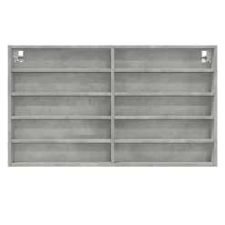 Vitriinikaappi musta 60x8,5x58 cm tekninen puu (47962)