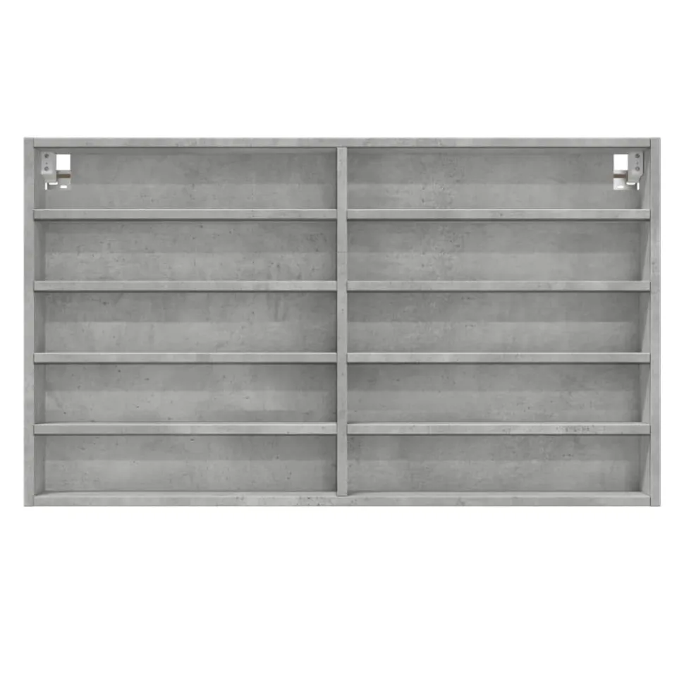 Vitriinikaappi musta 60x8,5x58 cm tekninen puu (47962)