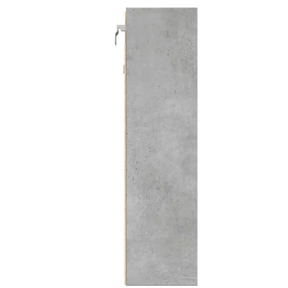 Vitriinikaappi musta 60x8,5x58 cm tekninen puu (47962)
