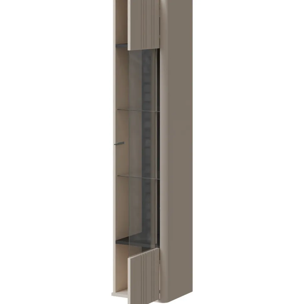 Vitriinikaappi Nomla PHILIPPE, 164cm, beige