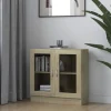 Vitriinikaappi sonoma-tammi 82,5x30,5x80 cm lastulevy