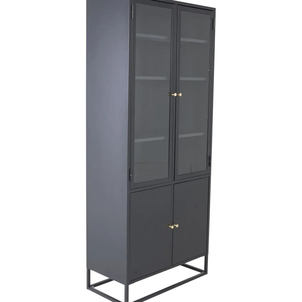 Vitriinikaappi Venture Home Bakal, 80x190cm, musta