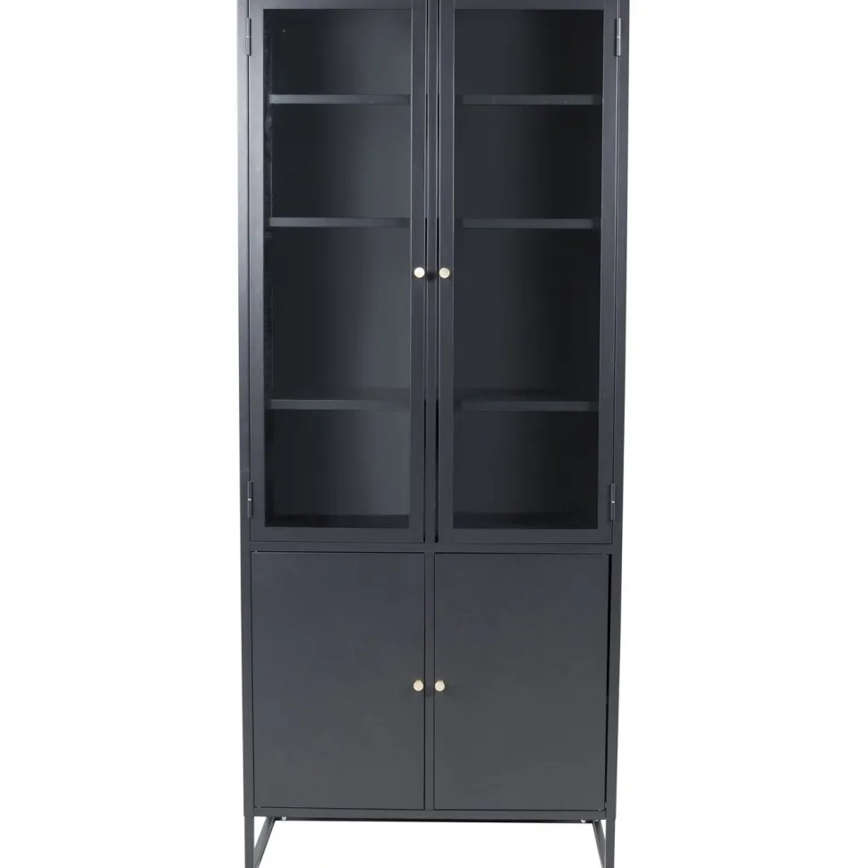 Vitriinikaappi Venture Home Bakal, 80x190cm, musta