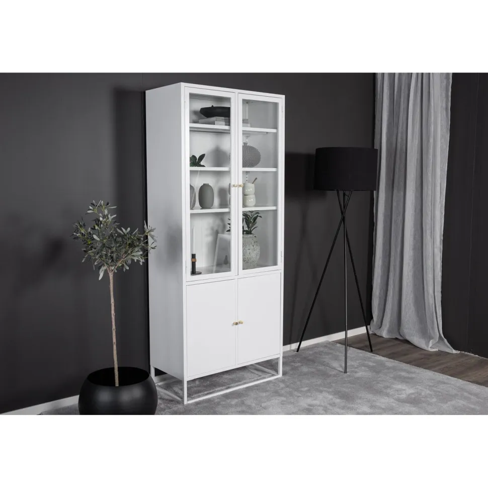 Vitriinikaappi Venture Home Bakal, 80x190cm, musta
