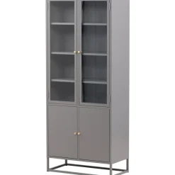 Vitriinikaappi Venture Home Bakal, 80x190cm, musta