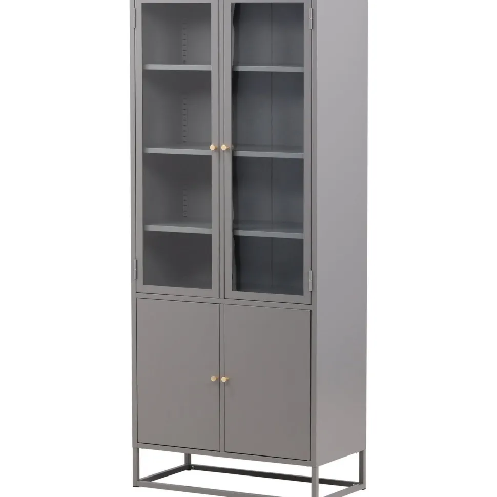 Vitriinikaappi Venture Home Bakal, 80x190cm, musta