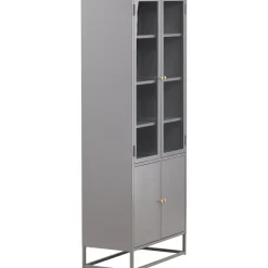 Vitriinikaappi Venture Home Bakal, 80x190cm, musta