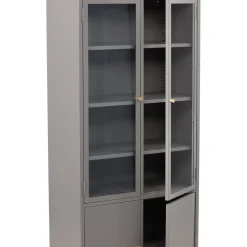 Vitriinikaappi Venture Home Bakal, 80x190cm, musta