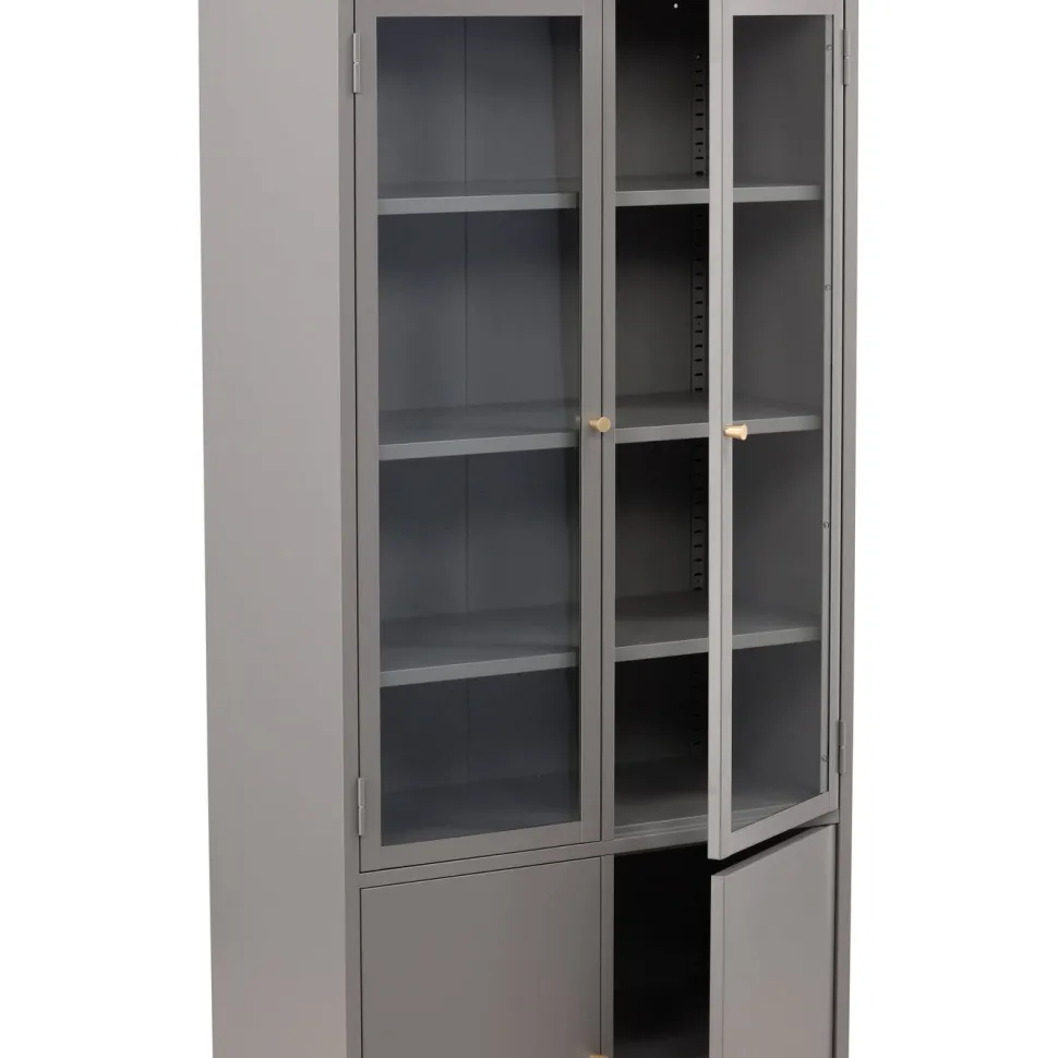 Vitriinikaappi Venture Home Bakal, 80x190cm, musta