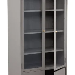 Vitriinikaappi Venture Home Bakal, 80x190cm, musta