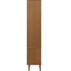 Vitriini MOLDE ruskea 90x35x175 cm täysi mänty (13413)
