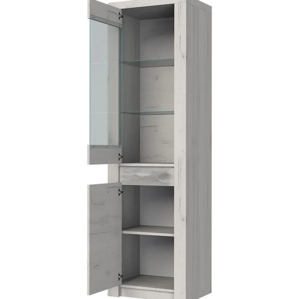 Vitriini Nomla INDIANAPOLIS 4 L, 56x192cm, valkoinen