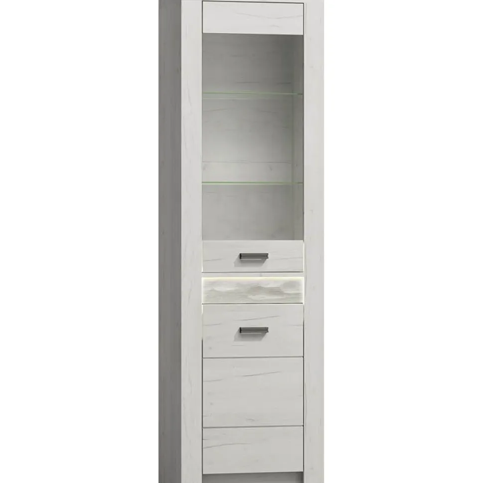 Vitriini Nomla INDIANAPOLIS 4 L, 56x192cm, valkoinen