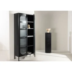 Vitriini Venture Home Lima, 80x180cm, musta teräs