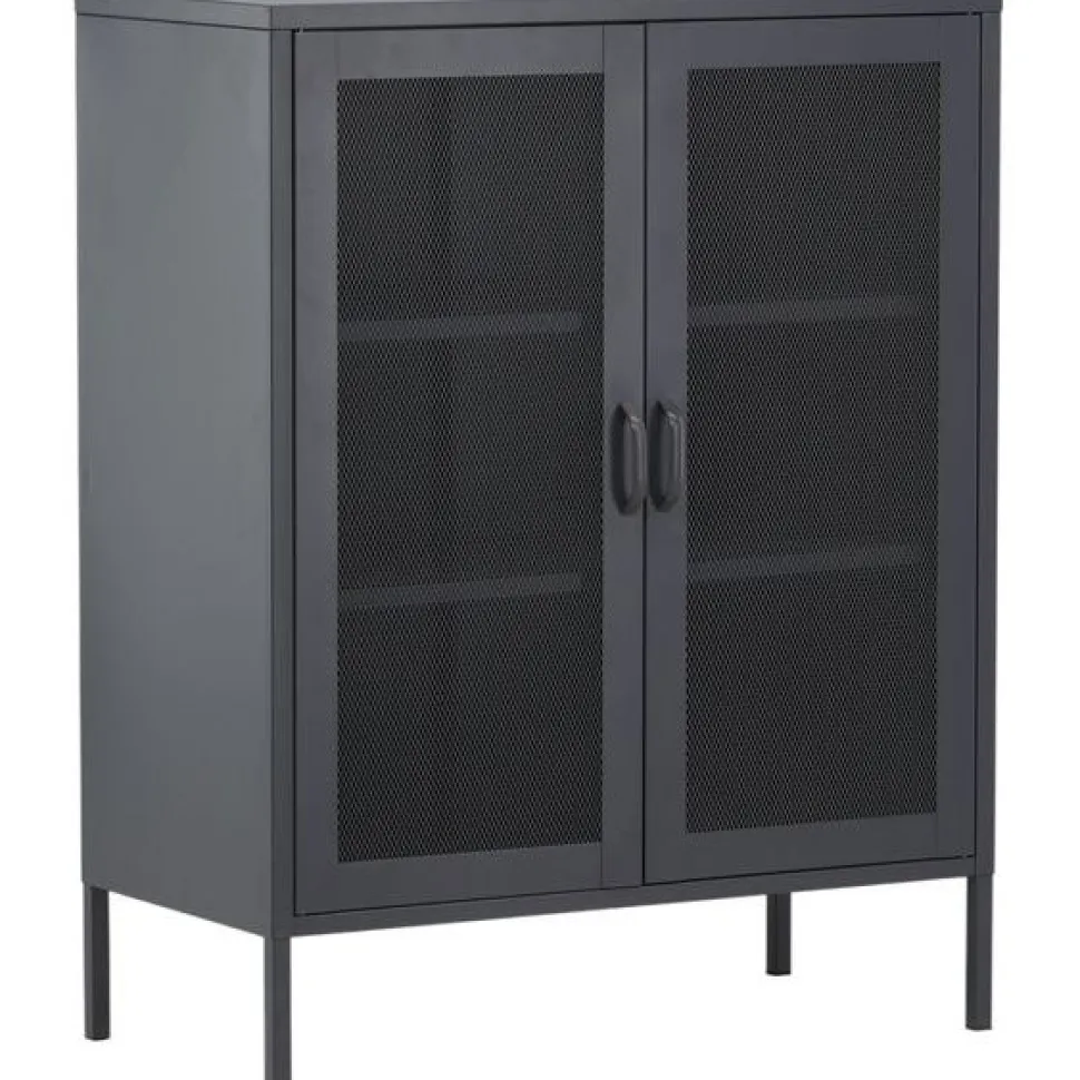 Vitriini Venture Home Misha, mesh-ovilla, 101.5x80cm, valkoinen