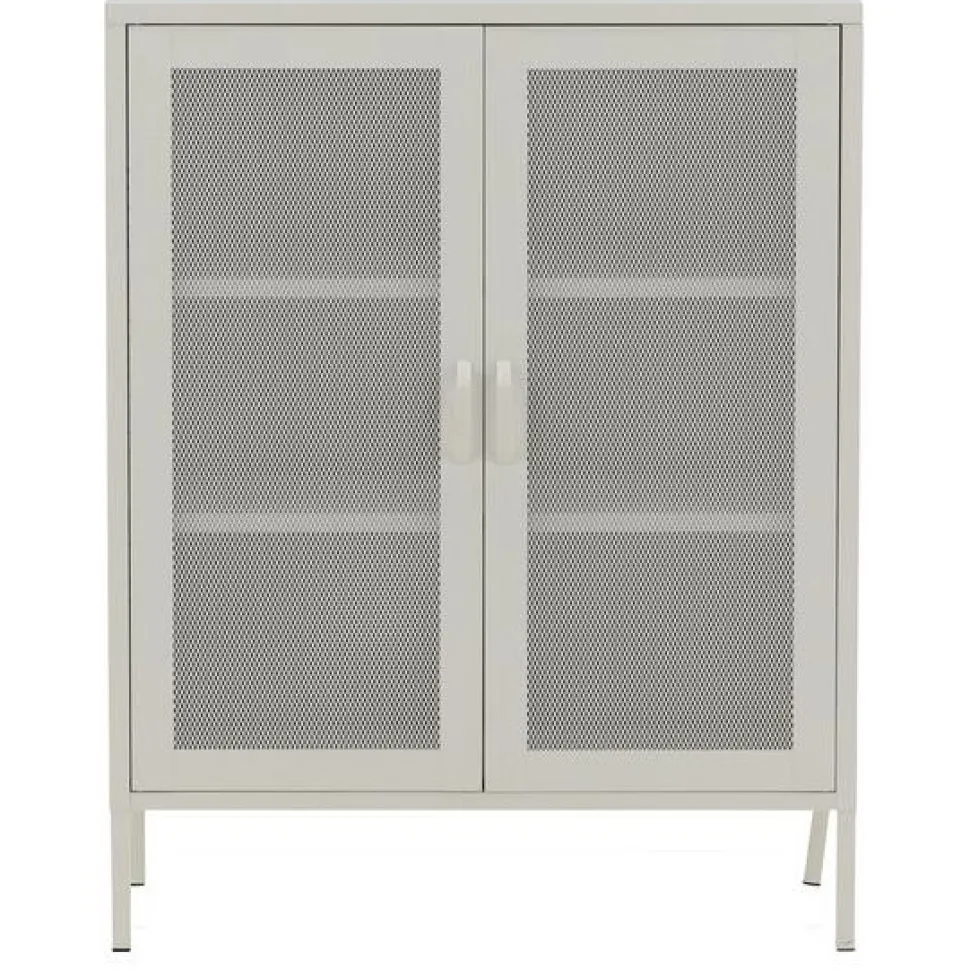 Vitriini Venture Home Misha, mesh-ovilla, 101.5x80cm, valkoinen