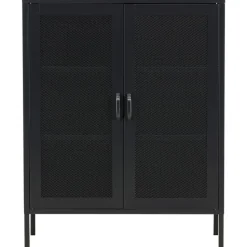 Vitriini Venture Home Misha, mesh-ovilla, 101.5x80cm, valkoinen
