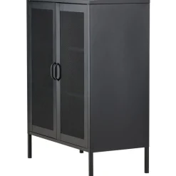Vitriini Venture Home Misha, mesh-ovilla, 101.5x80cm, valkoinen
