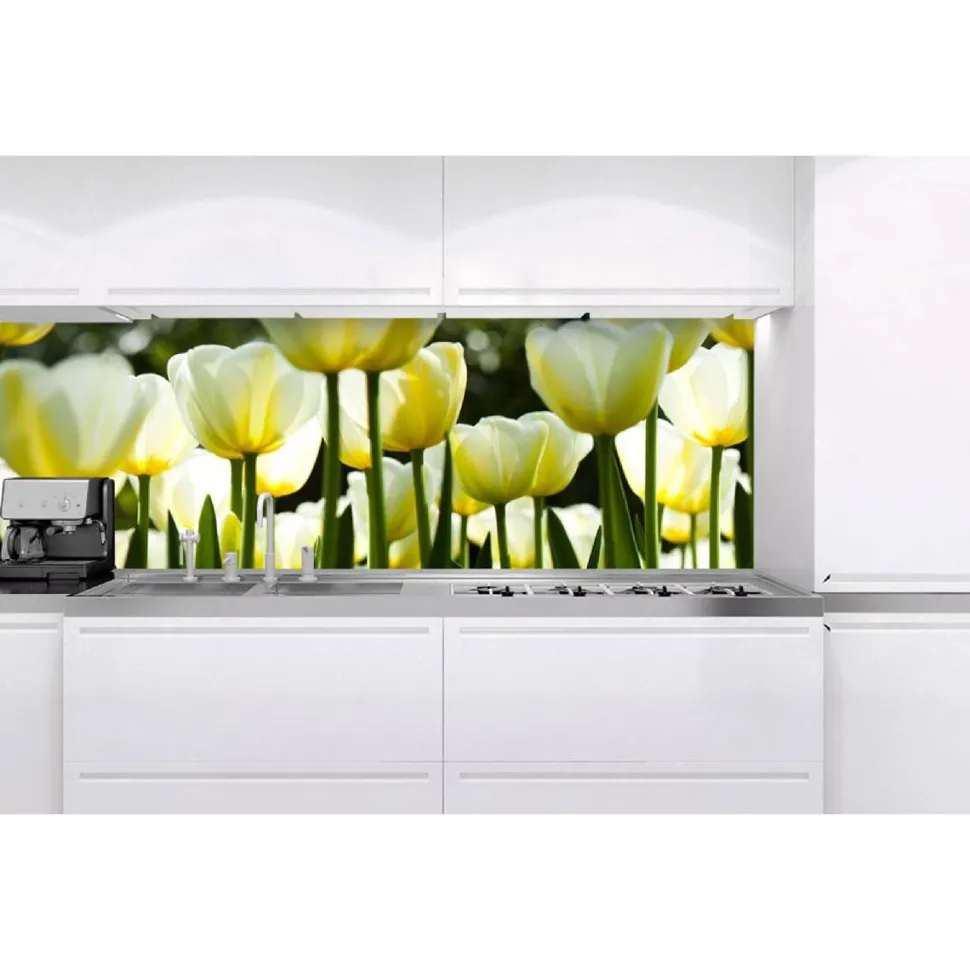 Välitilatarra Dimex White Tulips 180x60cm
