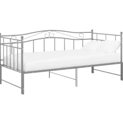 Vuodesohvan runko harmaa metalli 90x200 cm (24784)