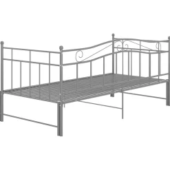 Vuodesohvan runko harmaa metalli 90x200 cm (24784)