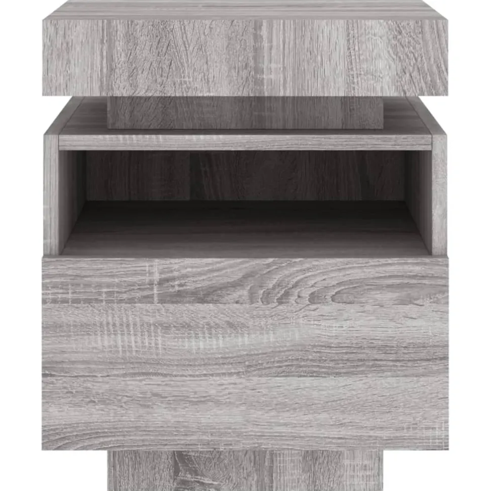 Yöpöydät LED-valoilla 40x39x48,5 cm, eri värejä ja pakkauskokoja (33073)