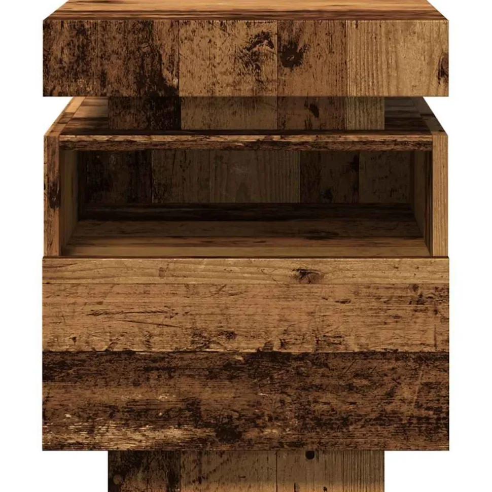 Yöpöydät LED-valoilla 40x39x48,5 cm, eri värejä ja pakkauskokoja (33073)